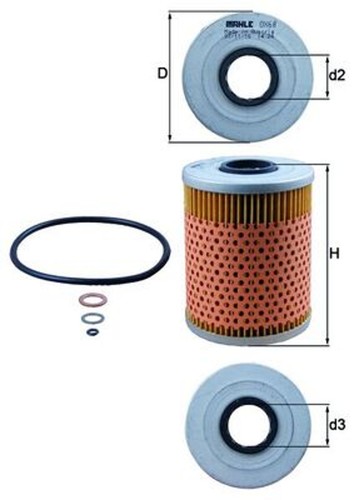Mahle ölfilter 68d - Ölfilter, ox