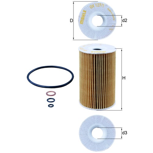 ölfilter mahle 127 für - Ölfilter,